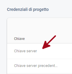 firebase chiave server