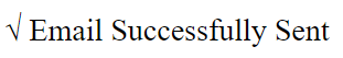 Email Successfully Sent